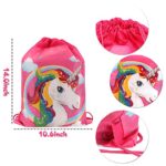 Vamei 7pcs Borsa Unicorno Bambina Zaino Unicorno Regali Per Ragazze Collana Unicorno Occhiali Orecchini Tatuaggi Temporanei Bambini 0 3