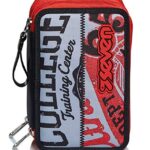 Astuccio 3 Scomparti Seven Bright College Rosso Completo Di Matite Penne Pennarelli 0 4