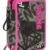 Astuccio 3 Scomparti Seven Keep Flag Rosa Completo Di Matite Penne Pennarelli 0