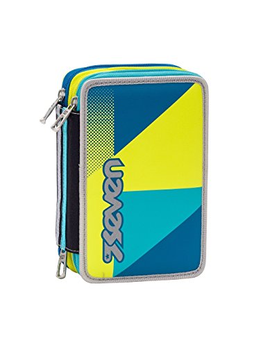 Astuccio 3 Zip Blu Psychedelic Boy Seven 0