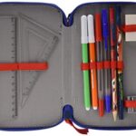 Disney Cars Saetta Mcqueen Astuccio Triplo 3 Scomparti Pennarelli Pastelli Accessori Scuola 42 Pezzi Poliestere Multicolore Giotto Cars 0 0