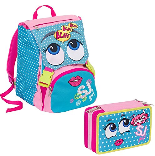 Schoolpack Girl Sjgang Azzurro 0