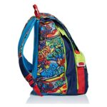 Schoolpack Zaino Seven Sj Gang Facce Boy Verde Estensibile Astuccio 3 Zip 0 2