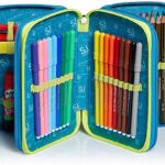 Schoolpack Zaino Seven Sj Gang Ledtech Boy Estensibile Astuccio 3 Zip Completo 0 4