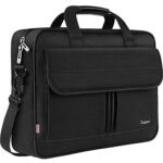 Taygeer Borsa A Tracolla Per Computer Portatile 156 Pollici Impermeabile Con Tracolla Resistente Con Maniglia Per Computer Notebook Macbook Colore Nero 0