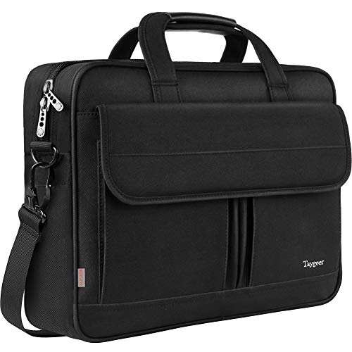 Taygeer Borsa A Tracolla Per Computer Portatile 156 Pollici Impermeabile Con Tracolla Resistente Con Maniglia Per Computer Notebook Macbook Colore Nero 0