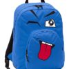 Zaino Invicta Ollie Pack Face Blue Linguaccia Tasca Porta Pc Padded Scuola E Tempo Libero Americano 25 Lt 0