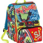 Zaino Sj Gang Boy Sdoppiabile Estensibile Rosso Con Flip System E Cards 0 1