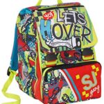 Zaino Sj Gang Boy Sdoppiabile Estensibile Rosso Con Flip System E Cards 0 2