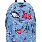 Zaino Dial Face Invicta Azzurro 38 Lt Doppio Scomparto Tasca Porta Laptop 15 Scuola Tempo Libero 0