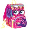 Zaino Estensibile Big Facce Da Sj 28 Lt Rosa Sdoppiabile Scuola Tempo Libero 0