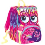 Zaino Estensibile Big Facce Da Sj 28 Lt Rosa Sdoppiabile Scuola Tempo Libero 0