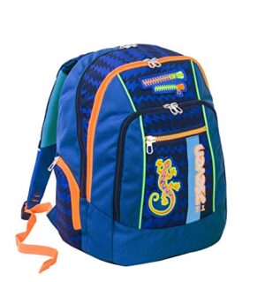 Zaino Seven Advanced Gecko Boy Blu 30 Lt Doppio Scomparto Scuola Tempo Libero 0