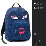 Zaino Tondo Invicta Ollie Face Yap Blu 25lt Scuola Tempo Libero 0 1