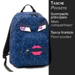 Zaino Tondo Invicta Ollie Face Yap Blu 25lt Scuola Tempo Libero 0 2