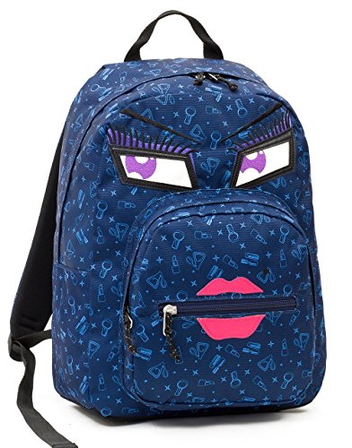 Zaino Tondo Invicta Ollie Face Yap Blu 25lt Scuola Tempo Libero 0