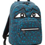 Zaino Tondo Invicta Ollie Face Yap Grigio Blu 25lt Scuola Tempo Libero 0