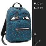 Zaino Tondo Invicta Ollie Face Yap Grigio Blu 25lt Scuola Tempo Libero 0 2
