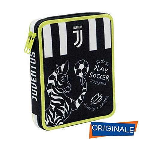 Astuccio 2 Zip Maxi Con Corredo Juventus 0 Astuccio 2 Zip Maxi Con Corredo Juventus 0