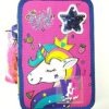 Astuccio Scuola Triplo Tre Cerniere Unicorn Young Glitter Skin Over 0