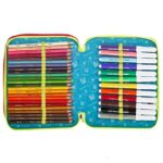 Astuccio Scuola Seven Maxi Sj Boy 2 Scomparti Rosso Pennarelli Matite Gomma Ecc 0 2