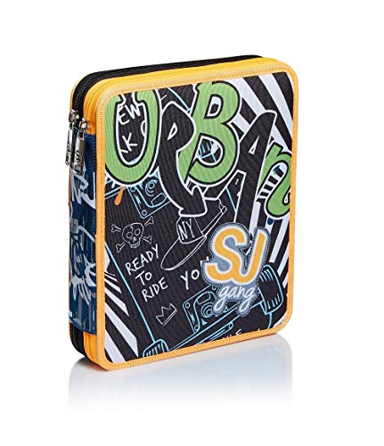 Astuccio Maxi 2 Zip Sj Gang City Explorer Arancione 0