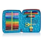 Astuccio Maxi 2 Zip Sj Gang College E Sport Multicolore 0 0