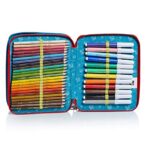 Astuccio Maxi 2 Zip Sj Gang College E Sport Multicolore 0 1