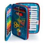 Astuccio Maxi 2 Zip Sj Gang College E Sport Multicolore 0 2