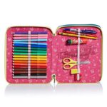 Astuccio Maxi 2 Zip Sj Gang Pinky College Rosa 0 0