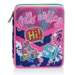 Astuccio Maxi 2 Zip Sj Gang Pinky College Rosa 0 3