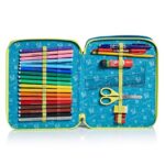 Astuccio Maxi 2 Zip Sj Gang Play Again Blu 0 0