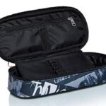 Bustina Ovale Seven Keep Flag Nero Con Organizer Interno Porta Penne 0 0