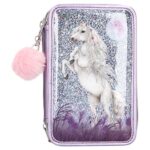 Depesche 10770 Astuccio Con 3 Cerniere E Matite Lyra Miss Melody Colore Lilla Ca 75 X 13 X 20 Cm 0