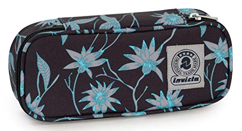 Invicta Bustina Round Plus Primerose Nero Scomparto Attrezzato Porta Penne 23 Cm 0