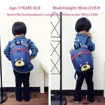 Mcuilee Zainetto Per Bambini Asilo Bimbi Piccolo Borsa Materna Cane Orso Animal Guinzaglio Imbracatura Blu Navy 0 0