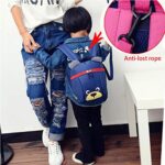 Mcuilee Zainetto Per Bambini Asilo Bimbi Piccolo Borsa Materna Cane Orso Animal Guinzaglio Imbracatura Blu Navy 0 1