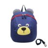 Mcuilee Zainetto Per Bambini Asilo Bimbi Piccolo Borsa Materna Cane Orso Animal Guinzaglio Imbracatura Blu Navy 0