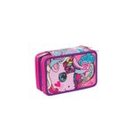 Sj Gang Animali Da Sj Girl Astuccio 3 Zip Completo Di Cancelleria Dimensioni 20x12 Cm Circa 0