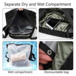 Klas Remo Zaino Palestra Zaino Sportivo Unisex Zainetto Da Viaggio Zaino Impermeabile Multifunzione Con Scomparto Sul Fondo Per Calcio Scarpelibri Vestitilaptop Nero 0 2