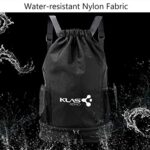 Klas Remo Zaino Palestra Zaino Sportivo Unisex Zainetto Da Viaggio Zaino Impermeabile Multifunzione Con Scomparto Sul Fondo Per Calcio Scarpelibri Vestitilaptop Nero 0 3