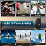 Klas Remo Zaino Palestra Zaino Sportivo Unisex Zainetto Da Viaggio Zaino Impermeabile Multifunzione Con Scomparto Sul Fondo Per Calcio Scarpelibri Vestitilaptop Nero 0 5