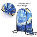 Zoresyn Sacca Da Ginnastica Sacca A Spalla Per Palestra Sacchetto Sacca Da Ginnastica Borsa A Sacco Gymsack Impermeabile 0 3