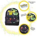 Zaino Fluorescente Pokemon Scuola Grande Zaino Con Pikachu Cartella Per Bambini Adolescenti Ragazzi Zainetto Da Viaggio Sacca Sportiva Palestra Con Lettere Fluorescente Zaino 0 1