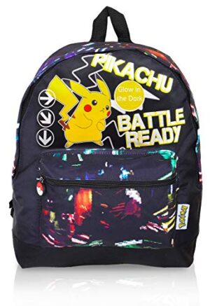 Zaino Fluorescente Pokemon Scuola Grande Zaino Con Pikachu Cartella Per Bambini Adolescenti Ragazzi Zainetto Da Viaggio Sacca Sportiva Palestra Con Lettere Fluorescente Zaino 0
