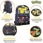 Zaino Fluorescente Pokemon Scuola Grande Zaino Con Pikachu Cartella Per Bambini Adolescenti Ragazzi Zainetto Da Viaggio Sacca Sportiva Palestra Con Lettere Fluorescente Zaino 0 4