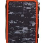 Astuccio 3 Scomparti Nerf Nation Unica Nero E Arancione Portapenne Con Contenuto Per La Scuola 0 1