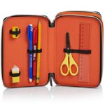 Astuccio 3 Scomparti Nerf Nation Unica Nero E Arancione Portapenne Con Contenuto Per La Scuola 0 3