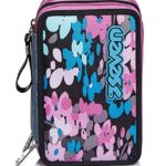 Astuccio 3 Scomparti Seven Fluffy Roses Grigio Completo Di Matite Penne Pennarelli 0 4