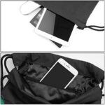 Borsa A Sacco In Cotone Comius Sharp Sacca Sportiva Zaino Sacca In Tela Con Chiusura A Cordoncino E Tasca Per Donna E Uomo B 0 4